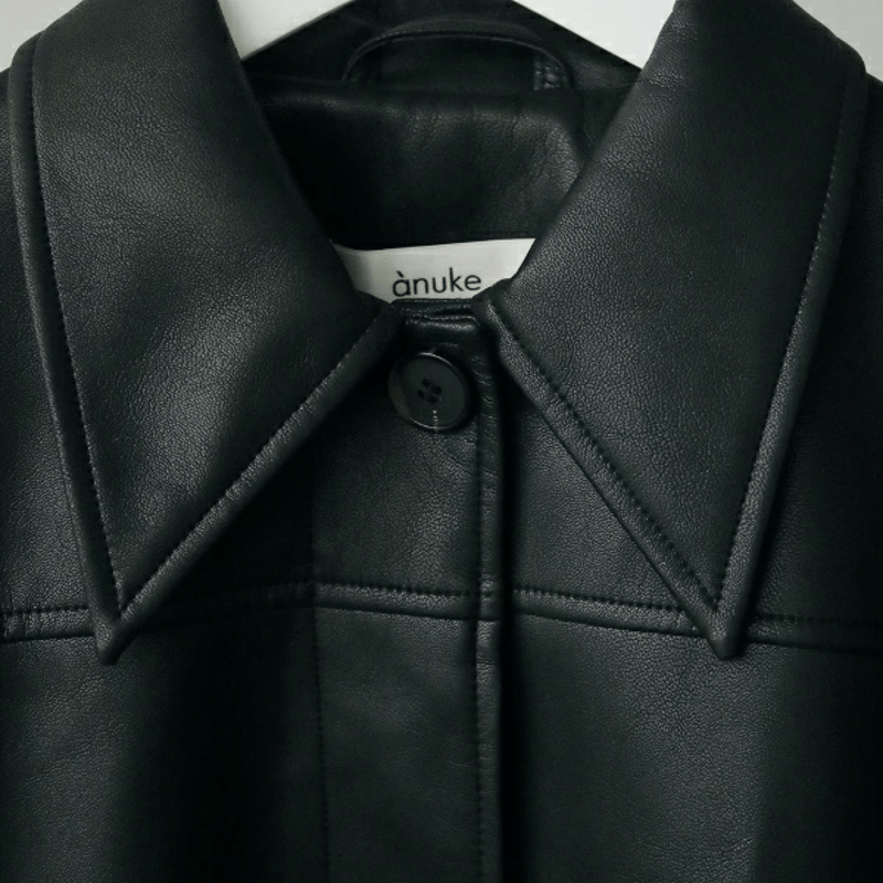 ànuke アンヌーク anuke Ecoleather Over Jacket エコレザーオ