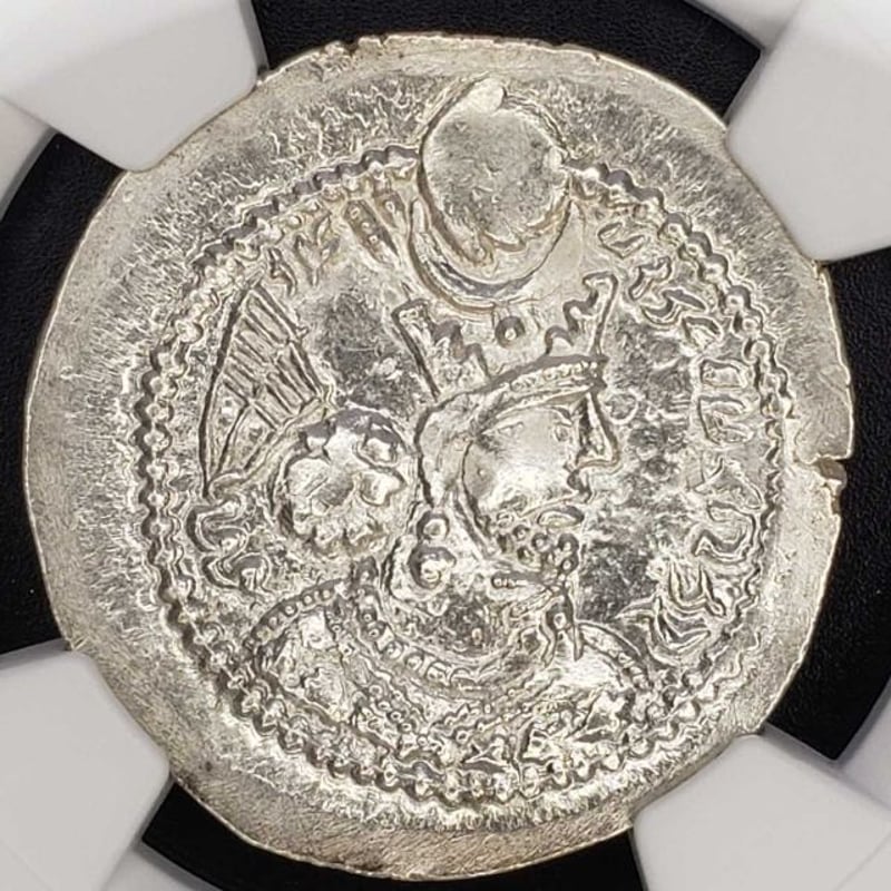 MS☆最高鑑定】古代 シルクロード交易 ドラクマ 銀貨 ササン朝ペルシャ