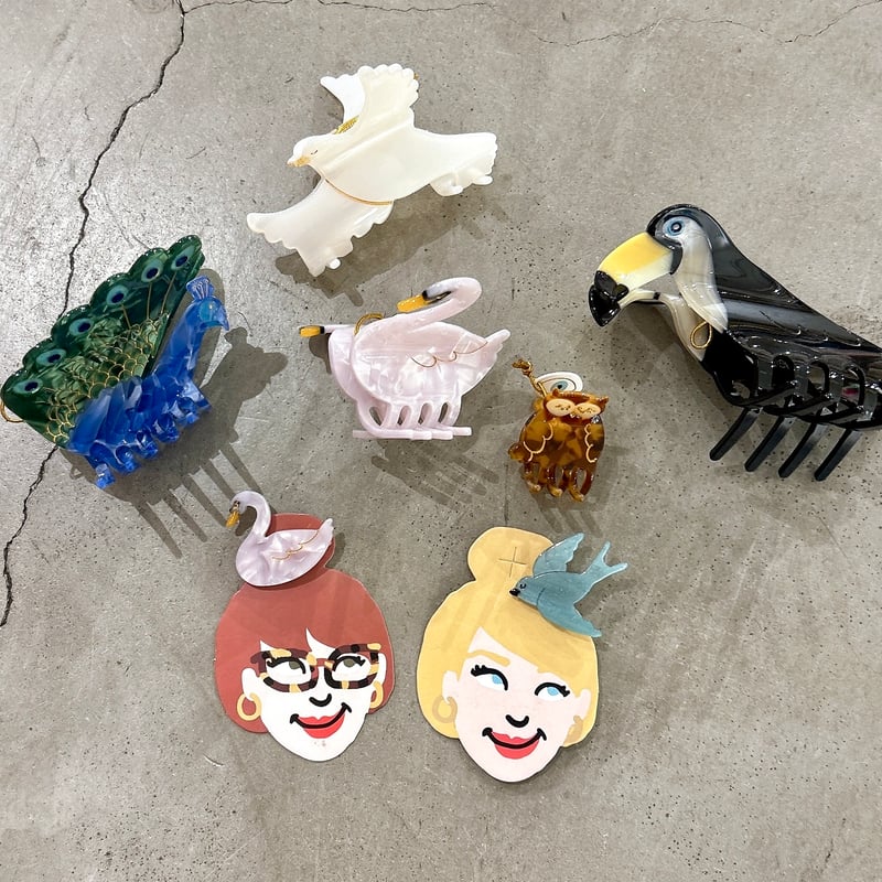 Coucou Suzette ククシュゼット owl フクロウ Mini Hair cla