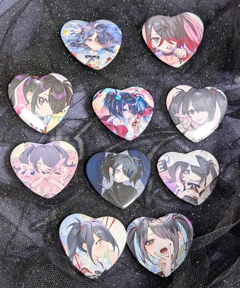 ニディガ展4開催記念過去グッズ祭り】あめちゃんトレーディングハート