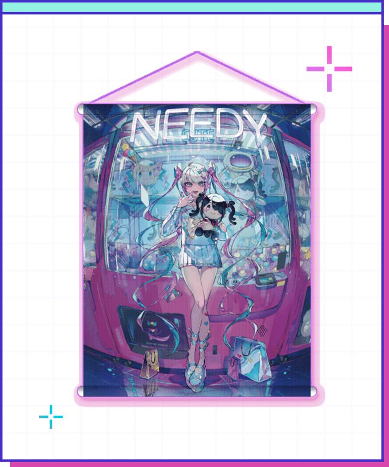 ニディガ東名阪POPUPSTORE】超てんちゃんキラキラタペストリー | NEEDY