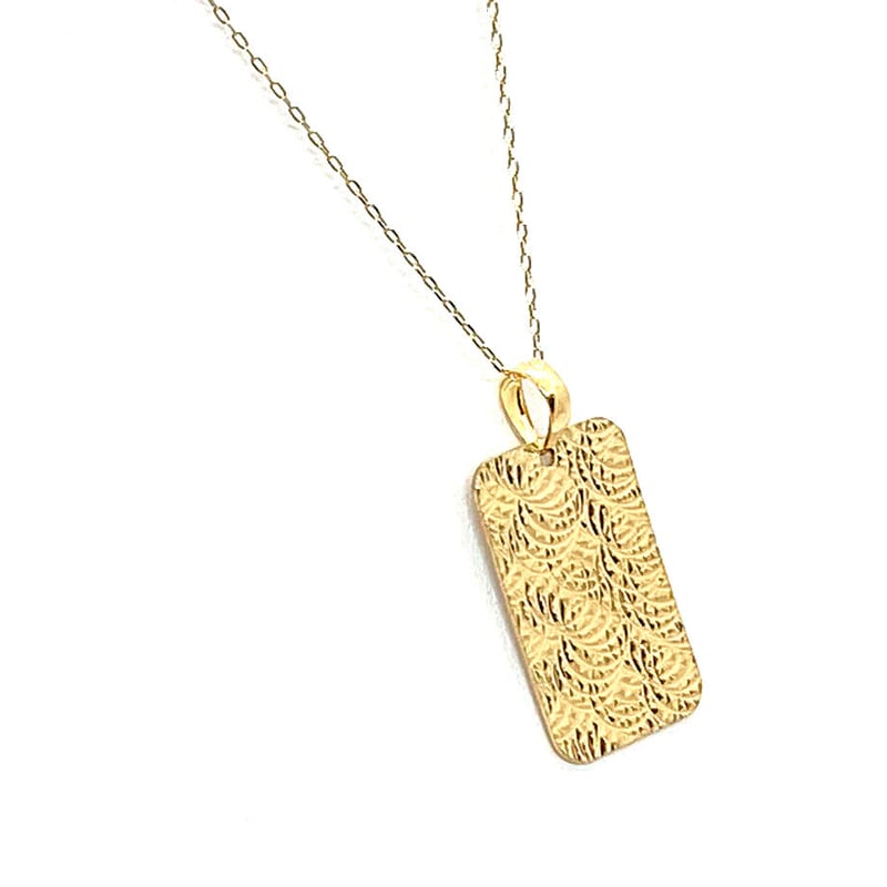 K18 YG イエローゴールド 地金 ネックレス ペンダント ホログラフ