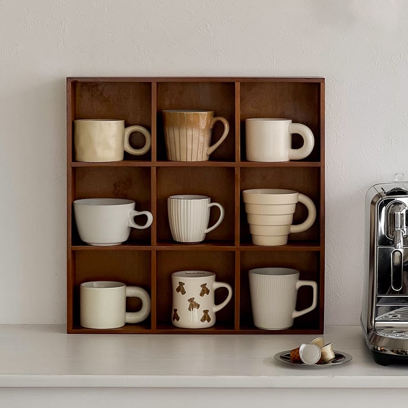 予約販売4月下旬～5月上旬頃発送予定 wallrack-03050 天然木 カップ