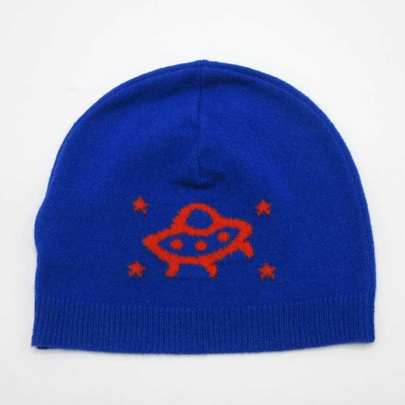 グッチ GUCCI ウール UFO モチーフ ニット帽 ニットキャップ キッズ