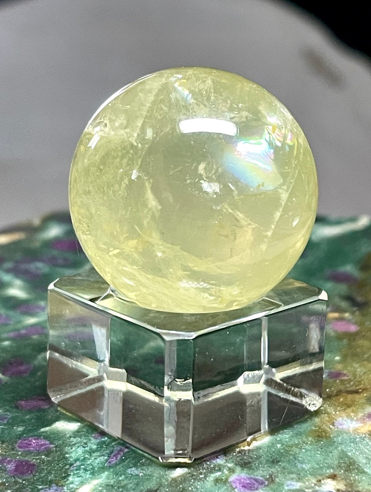 シトリン【黄水晶】丸玉○スフィア◇天然石◇パワーストーン