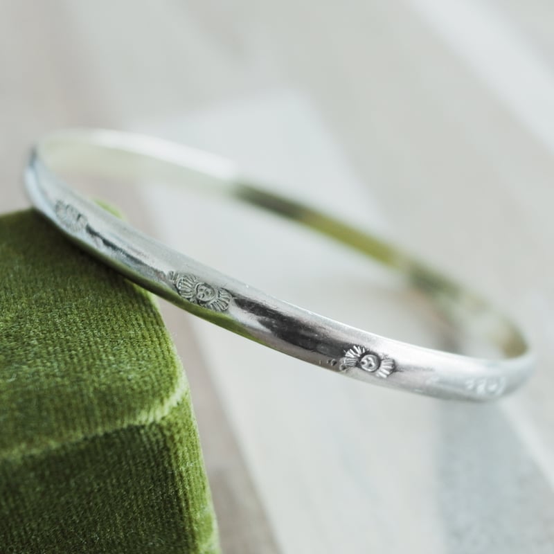 メキシコ製 1990年代 ヴィンテージ】シルバーバングル s28 | old silver