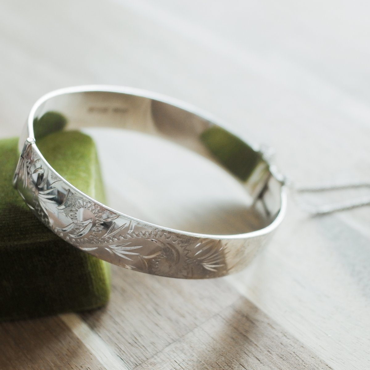 英国製 1973年 ヴィンテージ】シルバー バングル ホールマーク