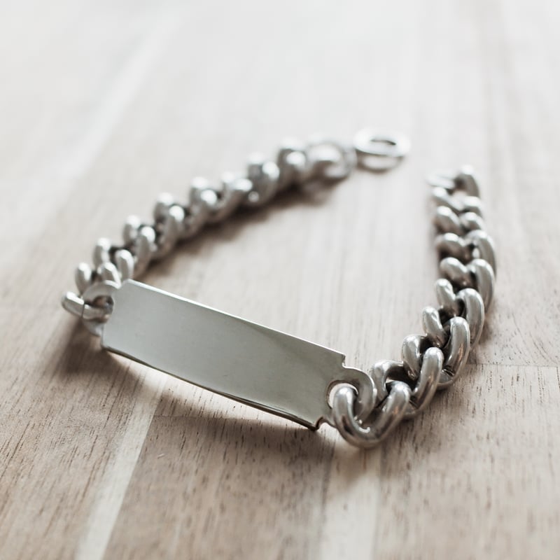 英国製 1974年 ヴィンテージ】IDブレスレット ホールマーク：ロンドン