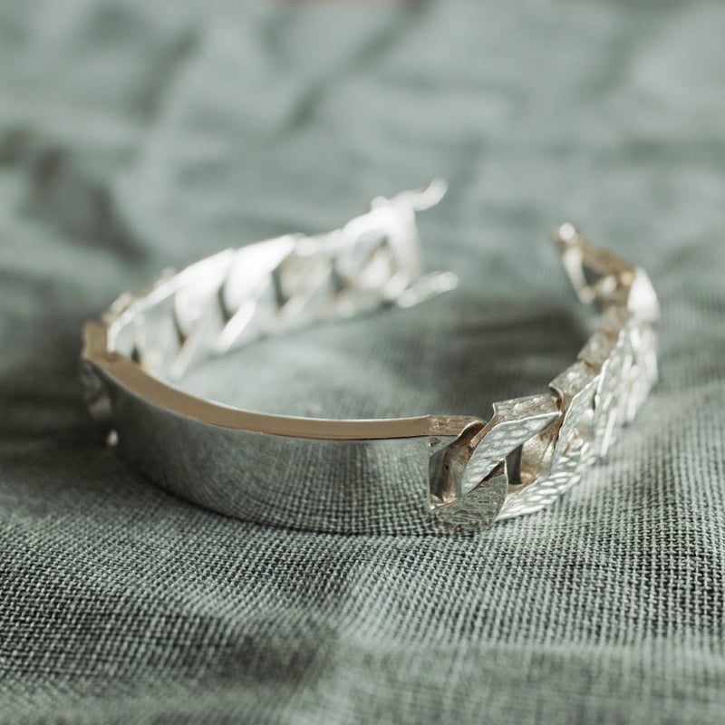 英国製 1979年 ヴィンテージ】IDブレスレット ホールマーク：ロンドン