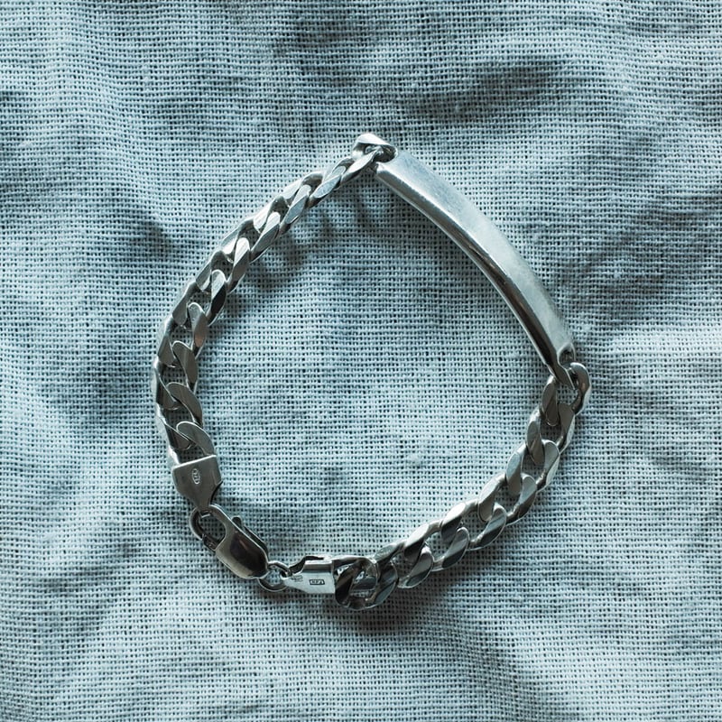 英国 ヴィンテージ】IDブレスレット ホールマーク：バーミンガム