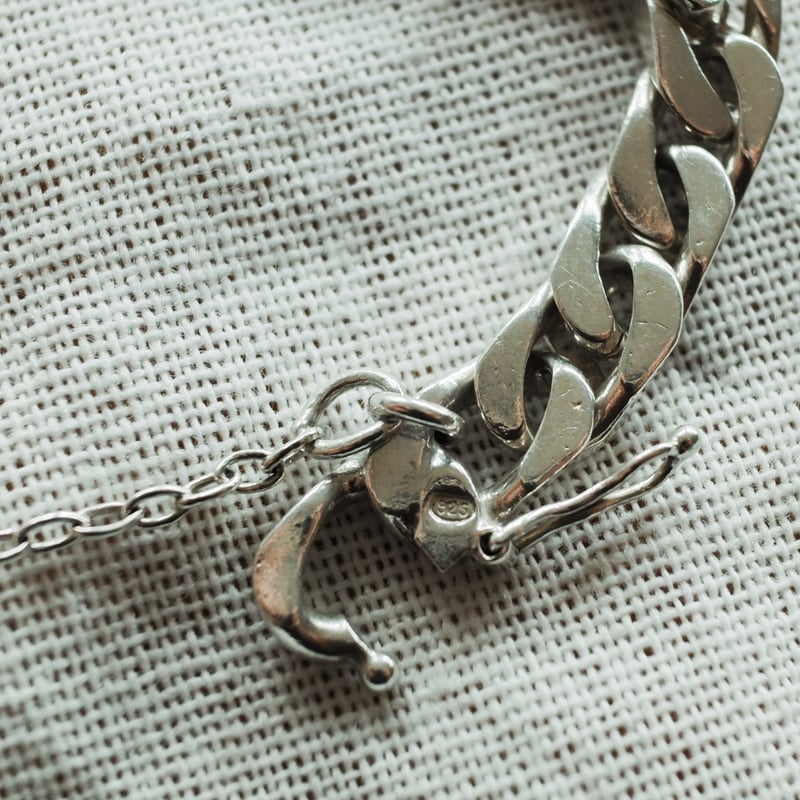 英国 1978年 ヴィンテージ 】シルバーチェーンブレスレット ホール