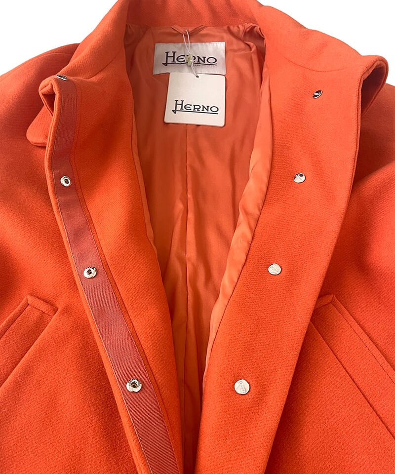 HERNO 】オーバーサイズウールコート（オレンジ）48サイズ | Yoritan's BAR