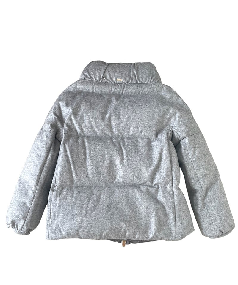 HERNO 】最高級素材のシルクカシミヤボリュームダウン（ライトグレー