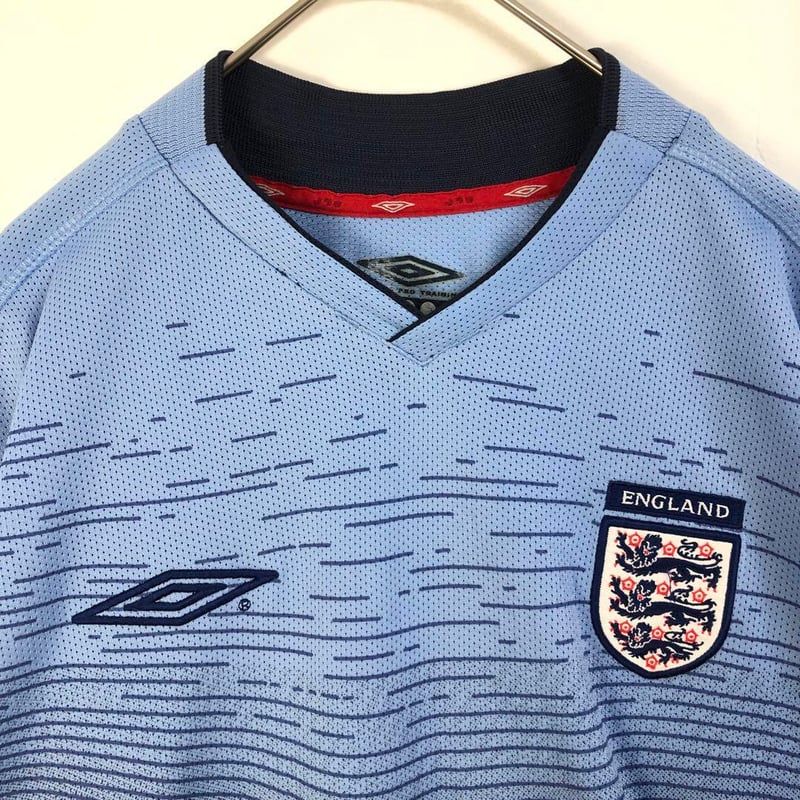 アンブロ イングランド ゲームシャツ ユニフォーム サッカー 刺繍 ロゴ