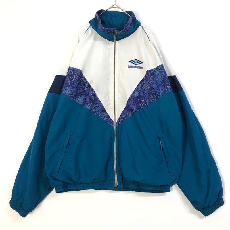 90s アンブロ ジャージ トラックジャケット 刺繍 ロゴ | PEACE TOWN