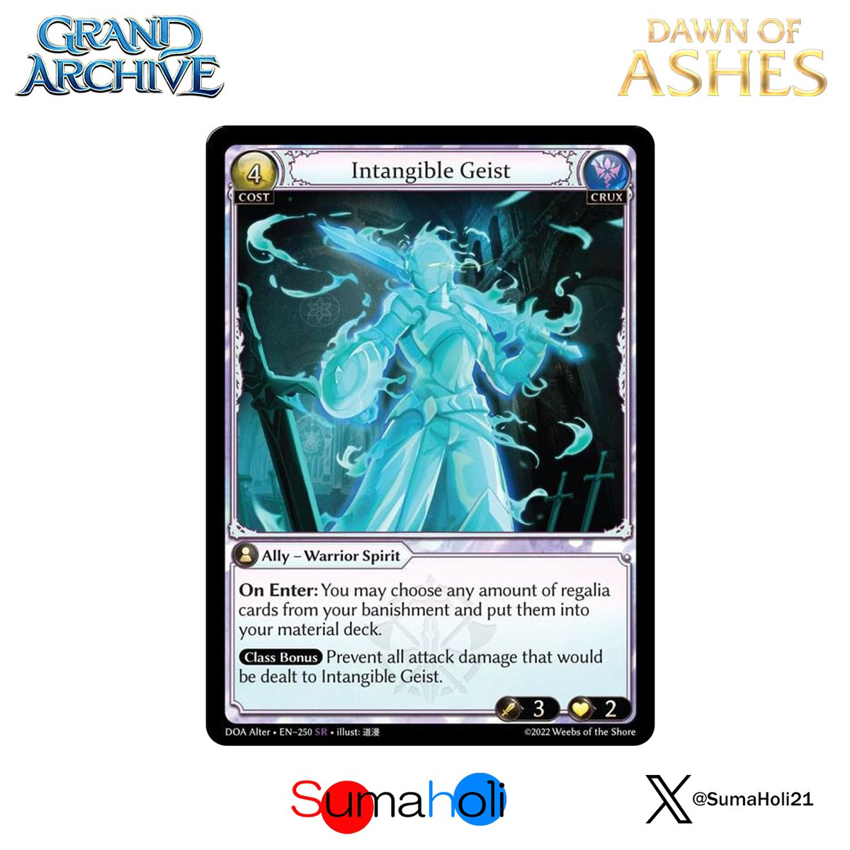 状態B】Grand ArchiveTCG『Intangible Geist Foil』Daw