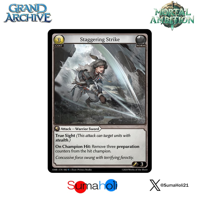 状態A】Grand ArchiveTCG『Staggering Strike Foil』Mo