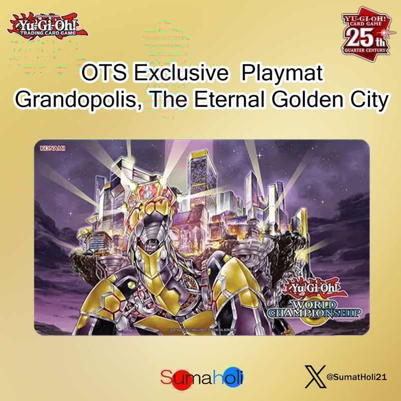 遊戯王 OTS限定商品 『悠久の黄金都市 グランポリス』プレイマット