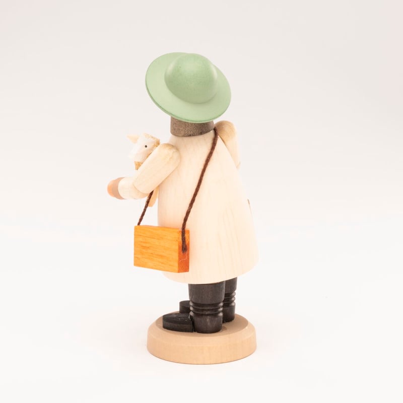 ドイツ ザイフェン 煙出し人形 木製 羊飼いの男性 | こぐま舎