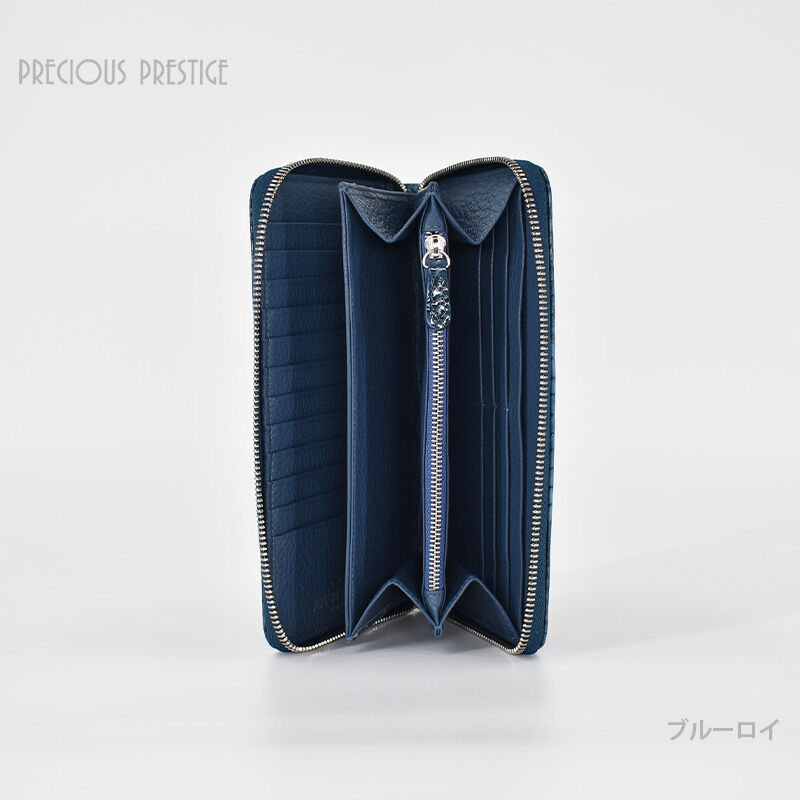 ラウンドジップ シャイニングクロコ グラデーション ＜全5色＞ SCR