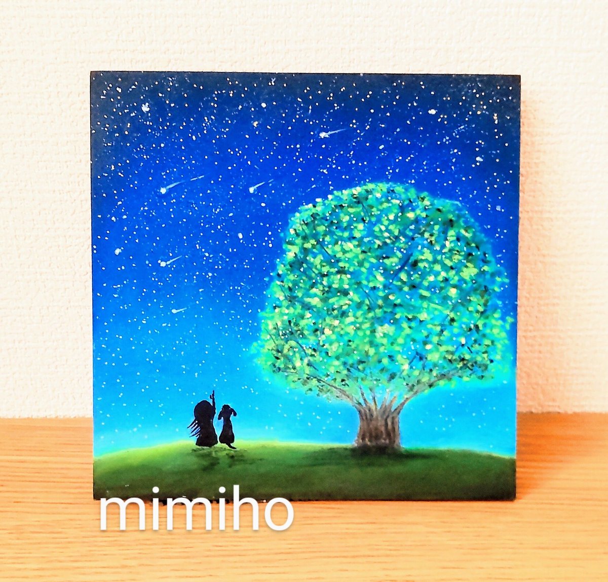 君と約束の場所で 【原画】オイルパステル画 | 小さなアトリエ