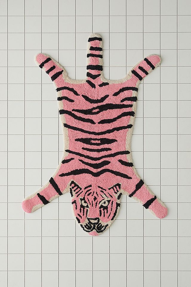Pink Tiger Bath Mat | Urban Outfitters UK