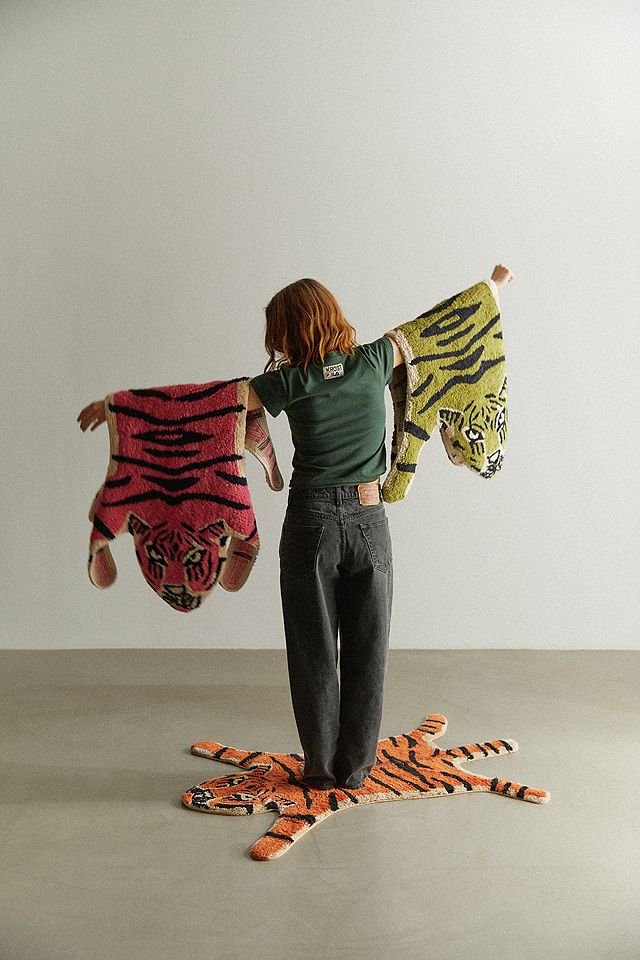 Green Tiger Bath Mat | Urban Outfitters UK