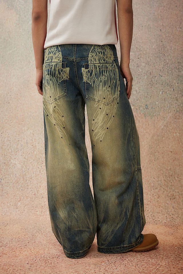 Jaded London Blue Ethereal Colossus Jeans | Urban Outfitters UK