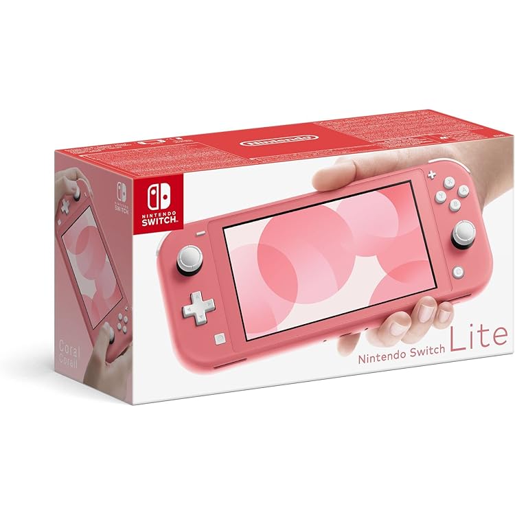 Nintendo Switch Lite - Coral with SanDisk microSDXC UHS-I card for