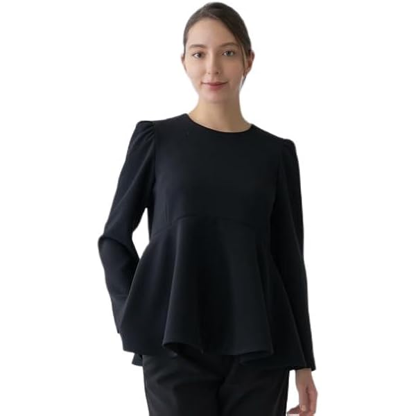 Amazon | [ソーノ] クラシック フローイングフレアブラウス レディース