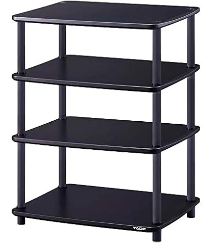 Amazon | タオック オーディオラック（3段）ダークブラウンメタリック