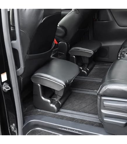 Amazon.co.jp: 汎用 オットマン フットレスト 1個 車用 ブラック PVC