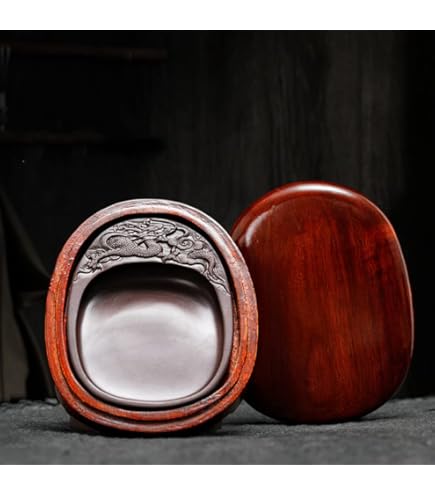 Amazon | 硯 すずり 硯石 澄泥硯 中国四大名硯の一つ 墨池 天然原石