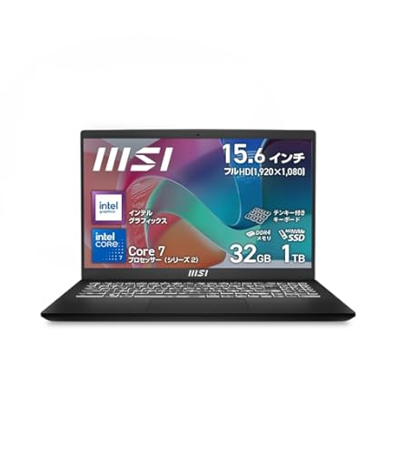 Amazon.co.jp: 【Core i7搭載・ハイパワー大画面】MSIビジネスノートPC
