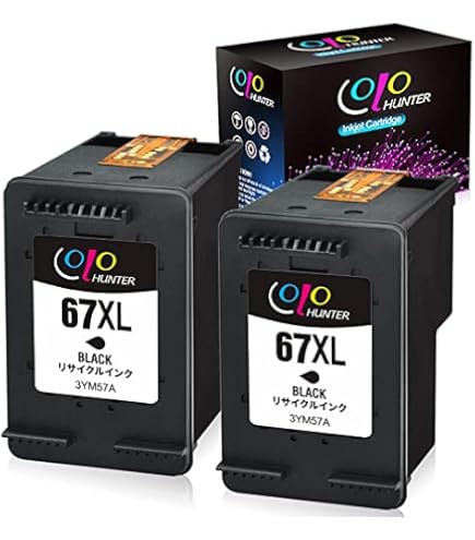 Amazon.co.jp: HP 67 XXL 純正インクカートリッジ(増量) ブラック 黒