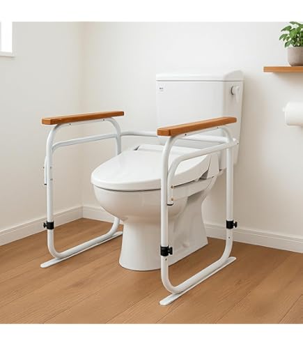 Amazon.co.jp: iimono117 トイレ用手すり 自立型 工事不要 立ち上がり