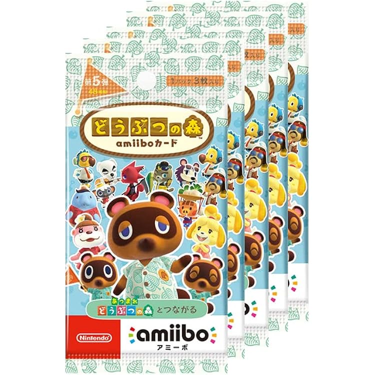 Amazon.co.jp: どうぶつの森amiiboカード 第1弾 (5パックセット)+