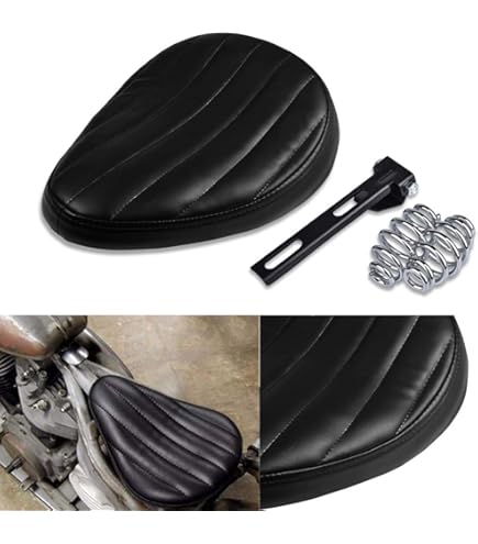 Amazon | V-Twin 47-0431 レプリカ ブラックレザー ソロシート