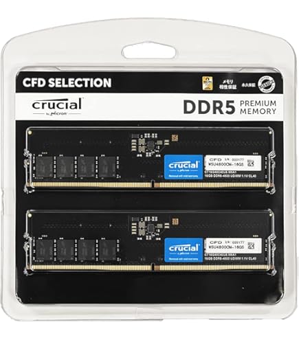 Amazon.co.jp: Crucial RAM 64GB Kit (2x32GB) DDR5 5200MHz (or