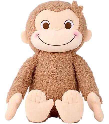Amazon.co.jp: おさるのジョージ スーパーラージ ぬいぐるみ ～はずか