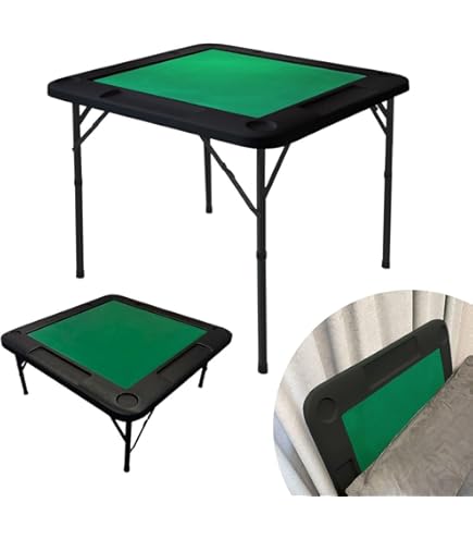 Amazon | GIANTEX 麻雀卓 折り畳み 麻雀台 雀卓 高さ調節可能 幅90x