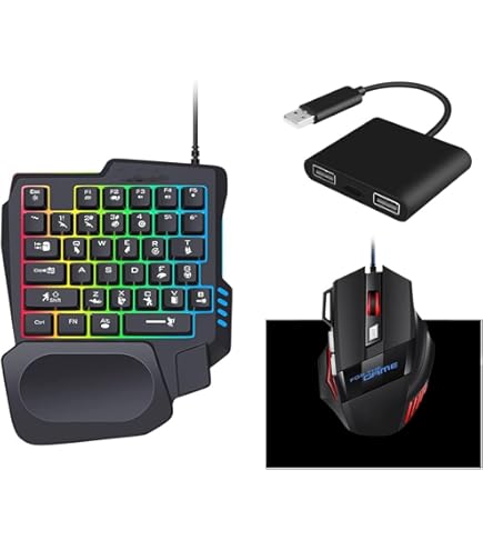 Amazon.co.jp: 片手キーボード マウス コンバーター セットこんばーた