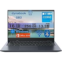 Amazon.co.jp: 【軽量ノートパソコン】dynabook G83 13.3インチ 1920