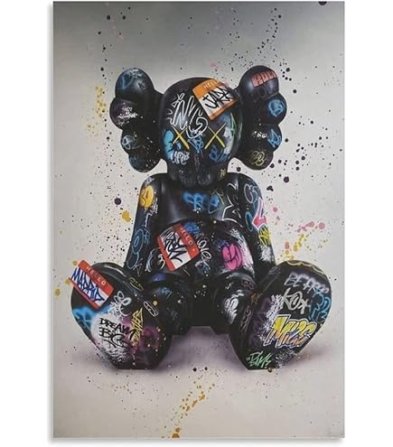 Amazon.co.jp: Kaws 素晴らしい絵画 カーズポスター アートパネル