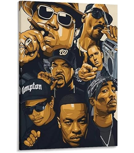 Amazon.co.jp: buyartforless フレーム入りレジェンド・オブ・ラップ