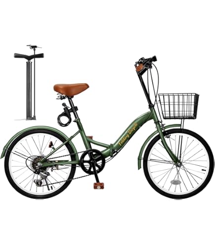 Amazon | HIATE(ハイエイト) 20インチシマノ6段変速折りたたみ自転車