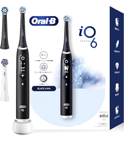 Amazon.co.jp: ブラウン オーラルB iO6 充電式 電動歯ブラシ ホワイト