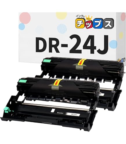 Amazon.co.jp: DR-24J 互換ドラムユニット ブラザー 用 24J 黒2本