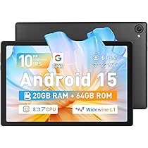 Amazon.co.jp: 【タブレット 10インチ wi-fiモデル android 15】 20GB+
