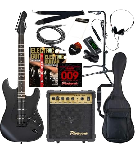 Amazon.co.jp: PhotoGenic エレキギター 初心者入門ライトセット LP